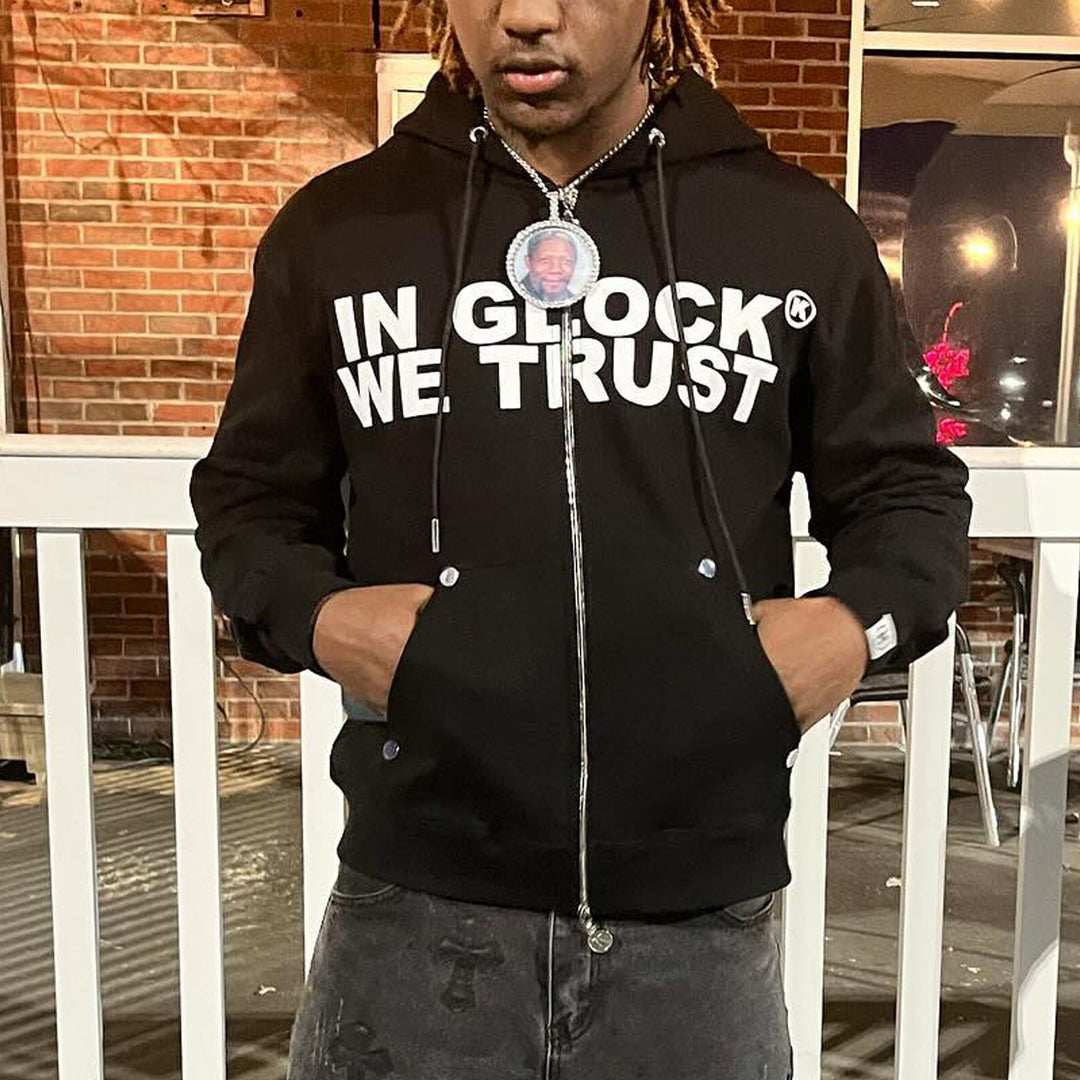 In Glock We Trust Zip Hoodie