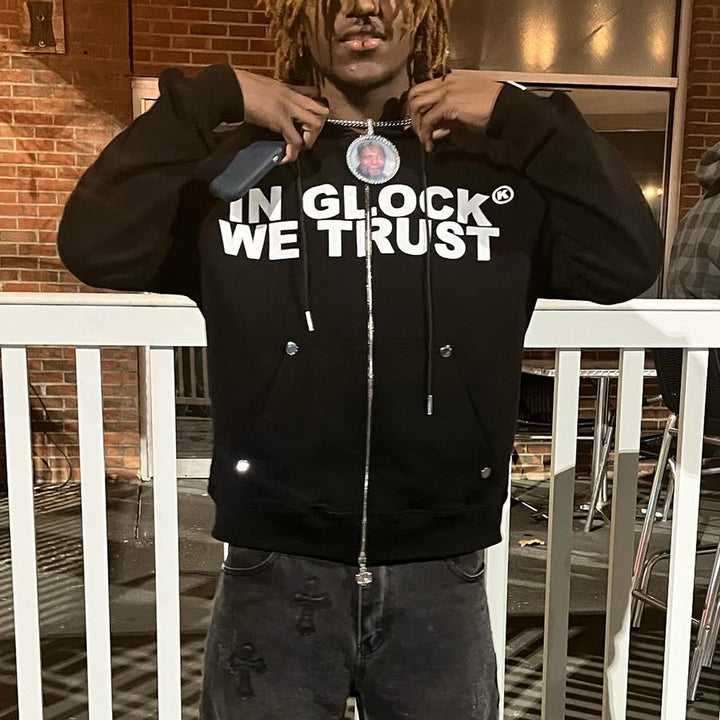 In Glock We Trust Zip Hoodie