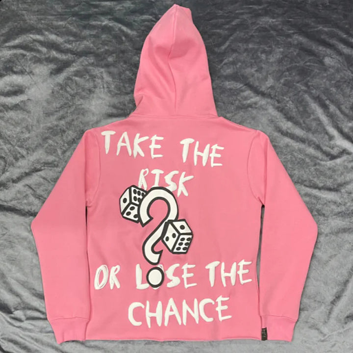 Lucky Dice puff printing street hoodie