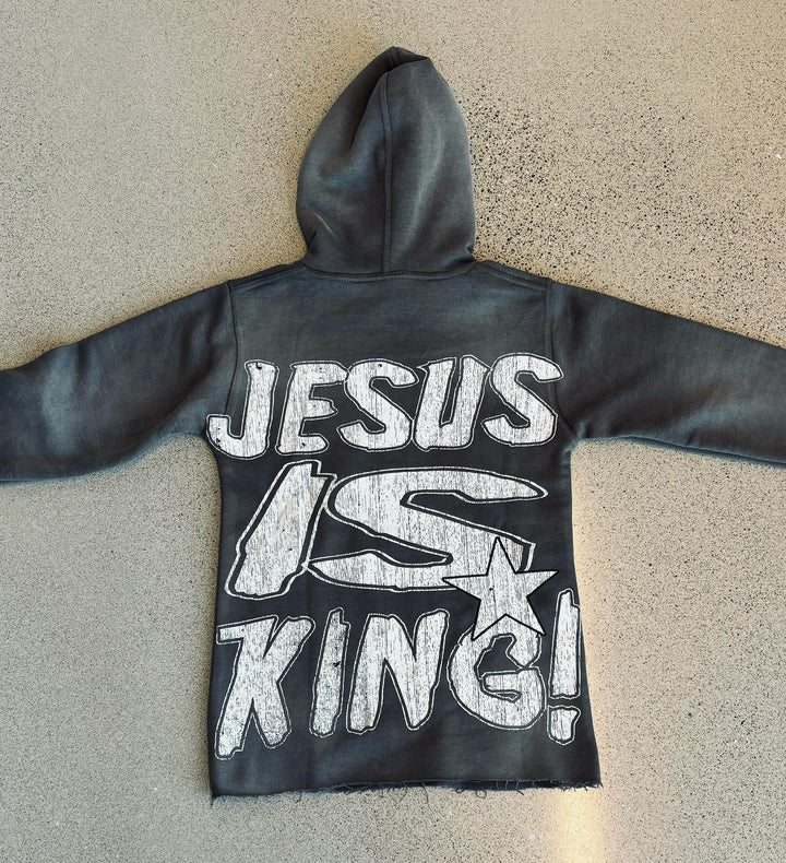 vintage jesus print hoodie