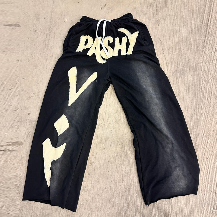 Fashion personalized patch casual trousers