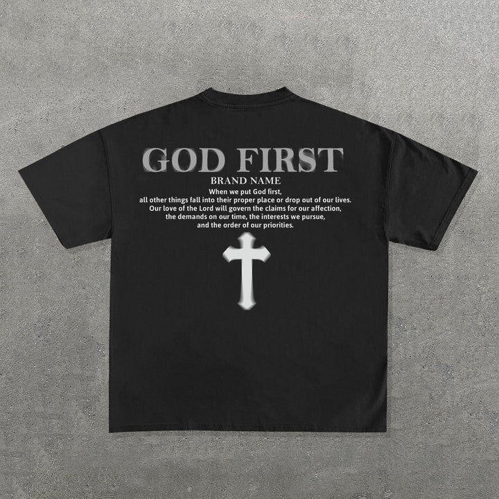 God First Print Short Sleeve T-Shirt