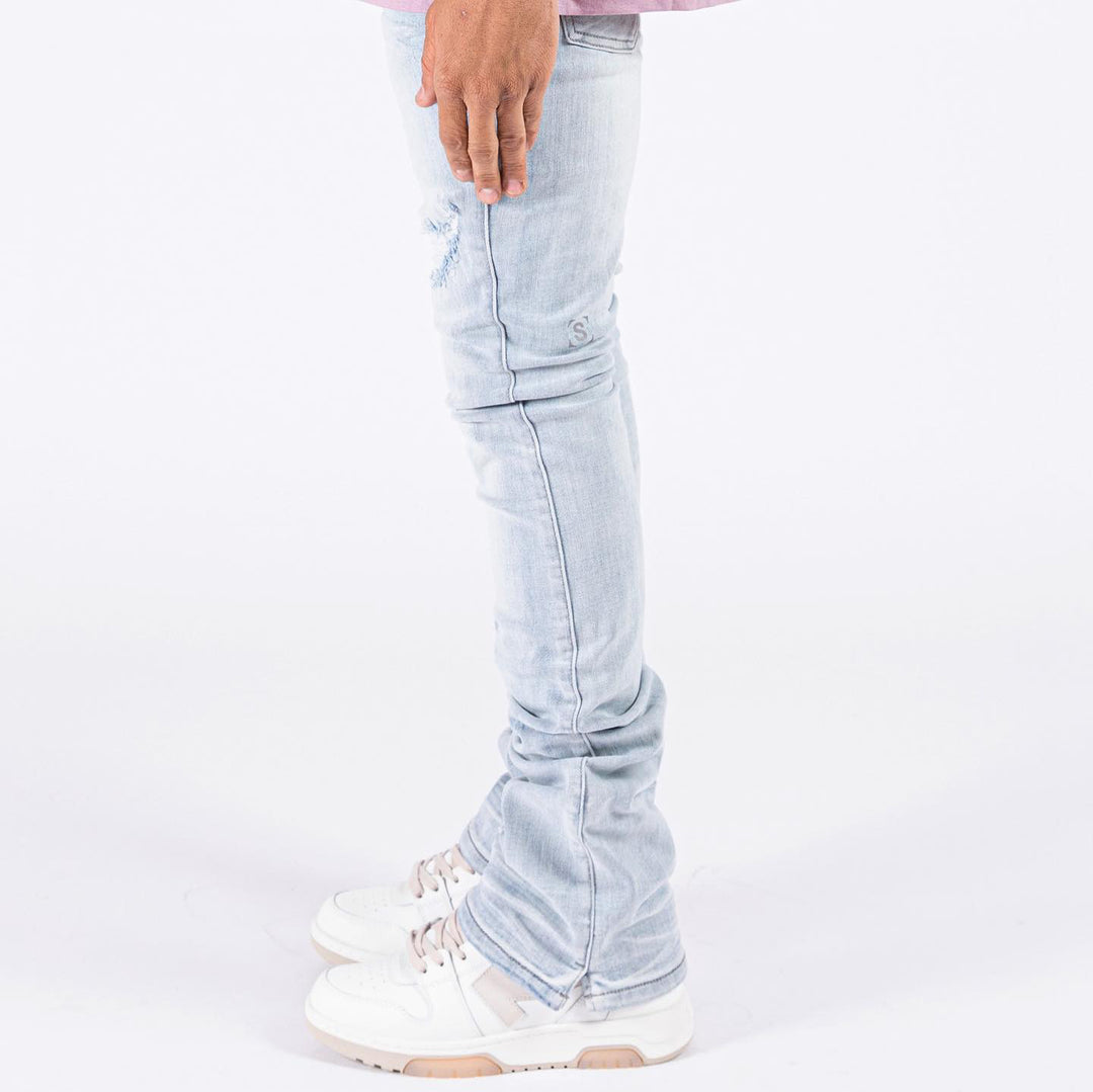 Micro-flared casual street denim