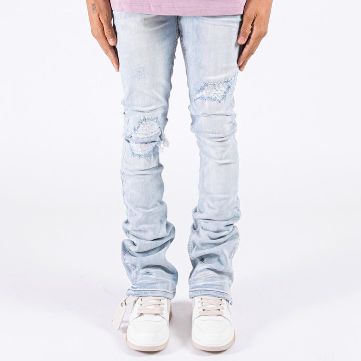 Micro-flared casual street denim