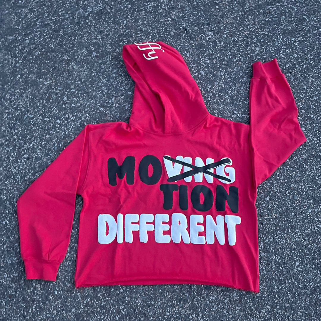 Motion different puff printing cotton street hoodie