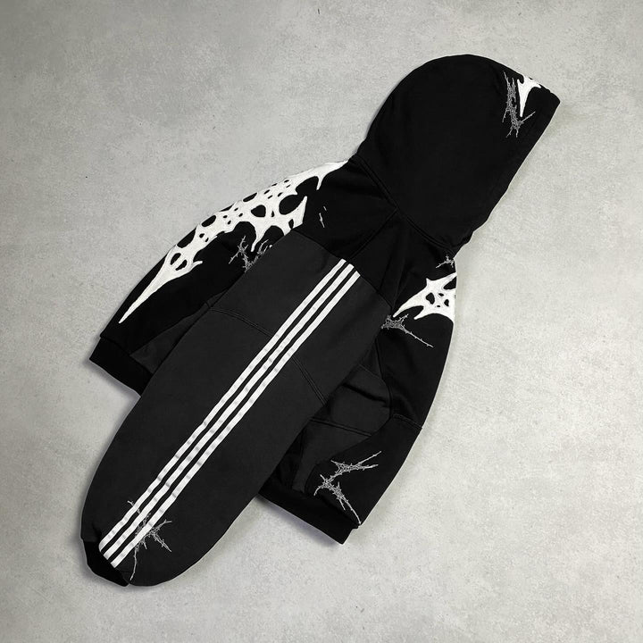 Three Stripes Casual Retro Street Hoodie