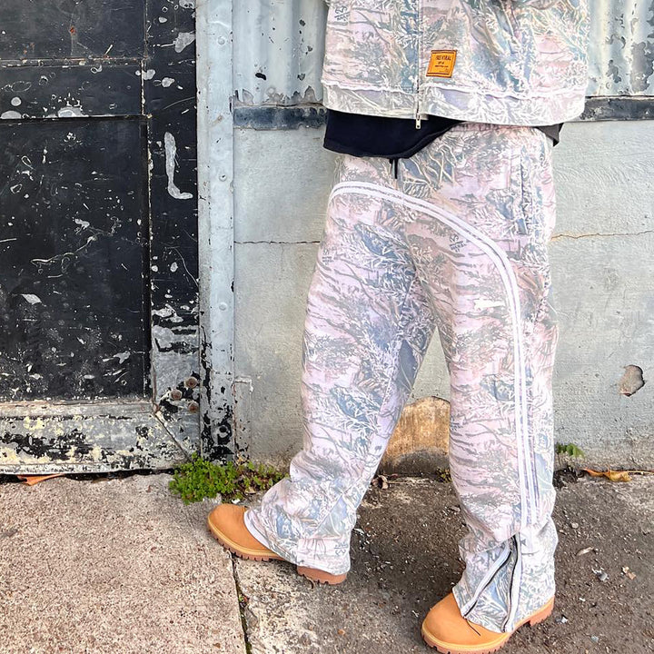 Lucky Star Camouflage Casual Street Zip Pants
