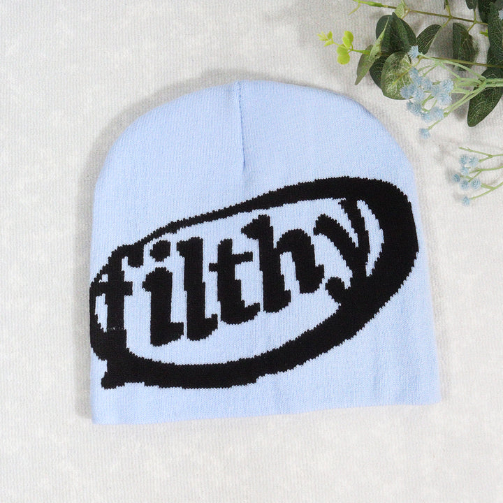 Alphabet trendy beanie personalized warm hat