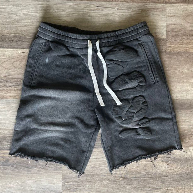 Lost Print Drawstring Shorts