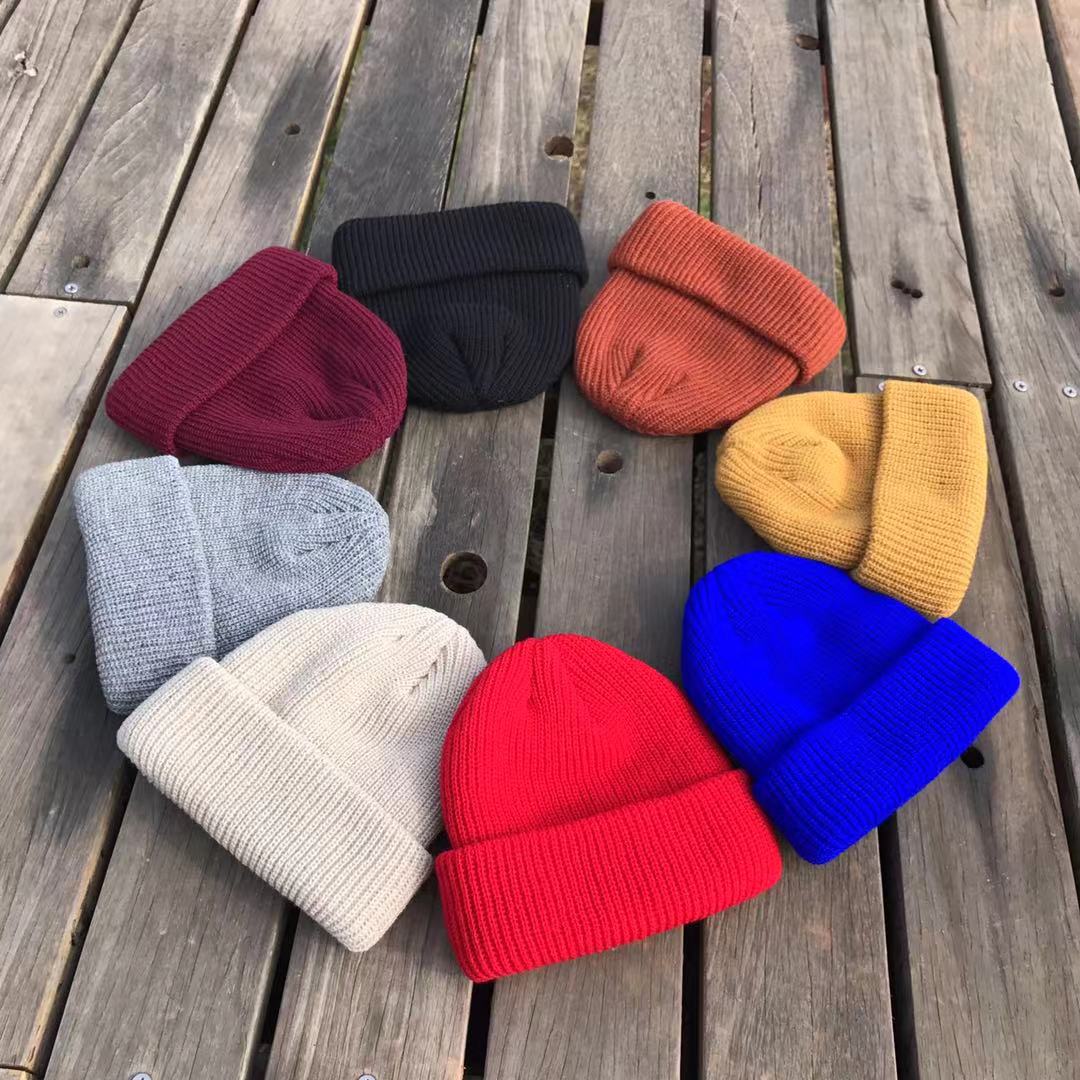 Trendy retro knitted all-match warm beanie