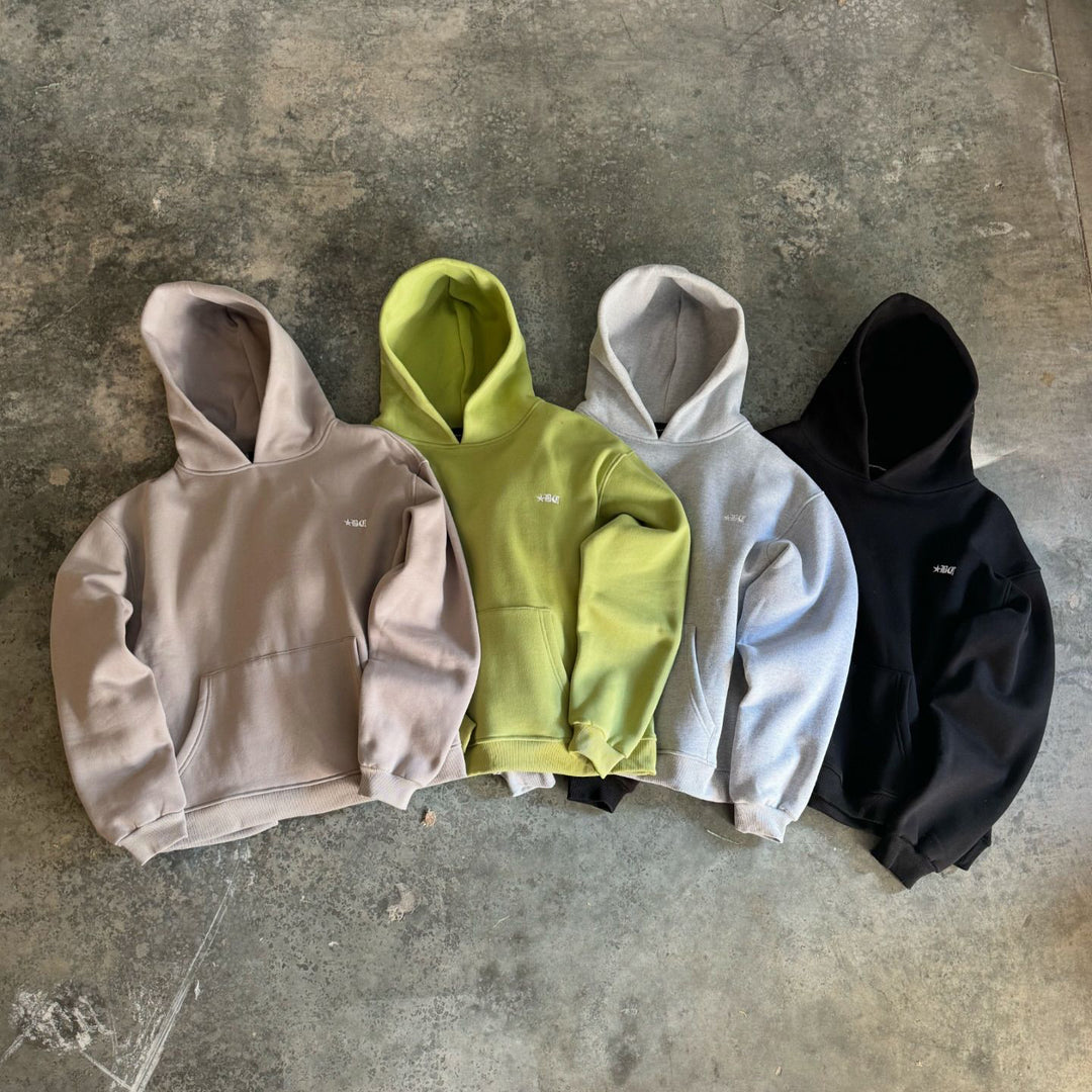 Fashion casual solid color hoodie set