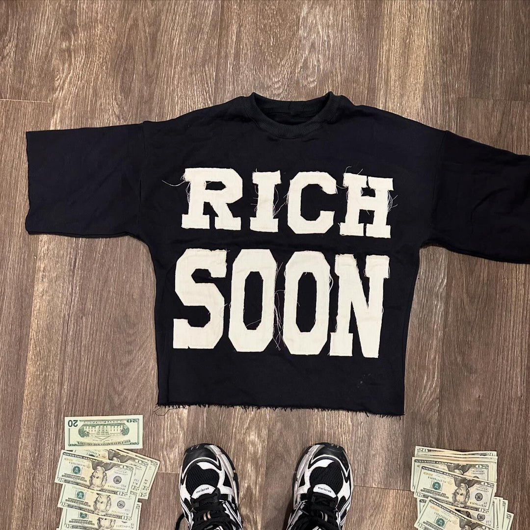 Rich Soon Patch Casual Streetwear T-shirt