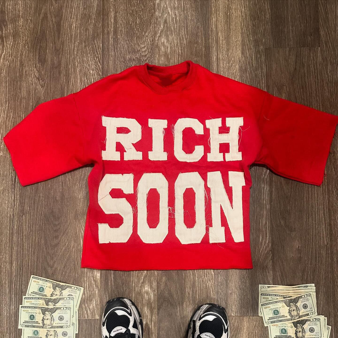 Rich Soon Patch Casual Streetwear T-shirt