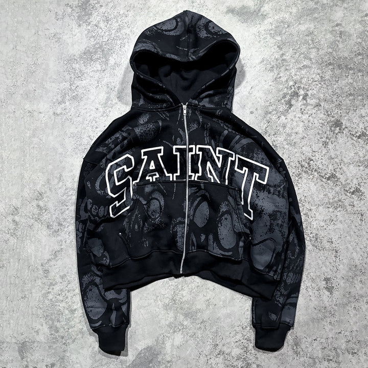 Saint Casual Street Vintage Zip-Up Hoodie